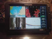 Подлинный Lowrance сенсорный экран Диаграмма, подводный Съемка, гидролокатор бокового обзора HDS-12Gen2 машина