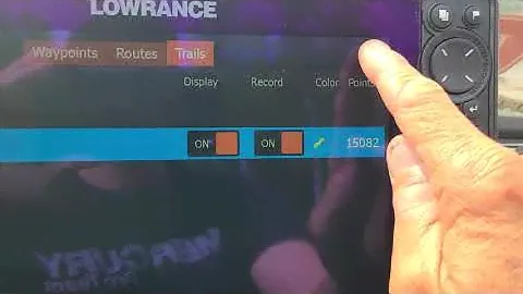 Changing the color of your trail on Lowrance HDS Live