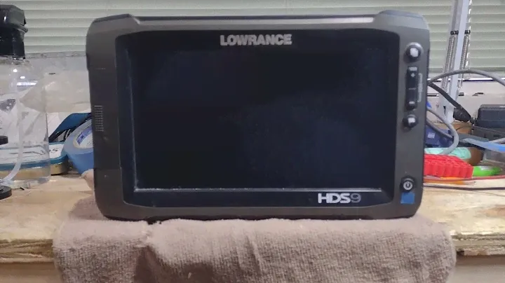 Lowrance HDS9 Gen 2 Touch post repair testing.