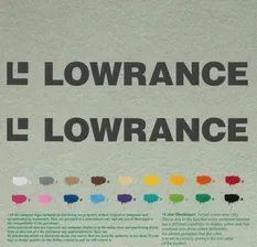 1 пара наклеек Lowrance, виниловые наклейки, лодка, лодочный мотор, лот 2 (art.: 3920c24eb8c01)