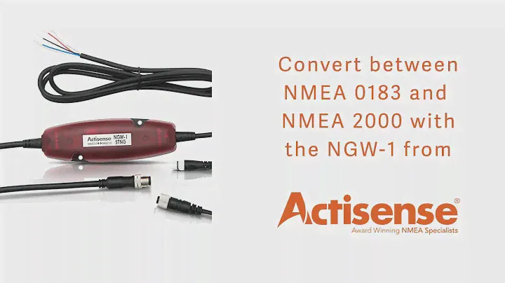 Преобразование между NMEA 0183 и NMEA 2000 с помощью NGW 1