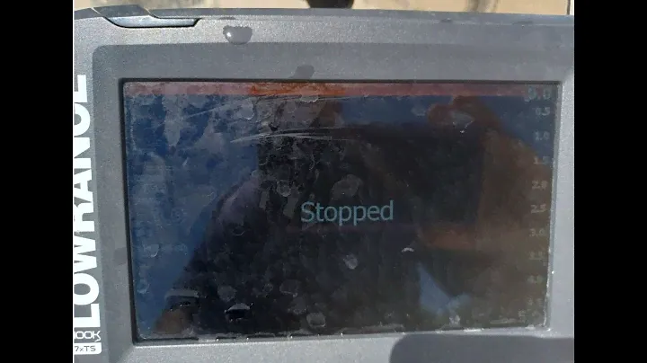 Lowrance sonar says Stopped .