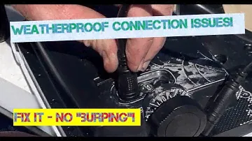 Waterproof Connection wont stay in!  Burping a rebounding fish finder? (Lowrance Hook2 7x)